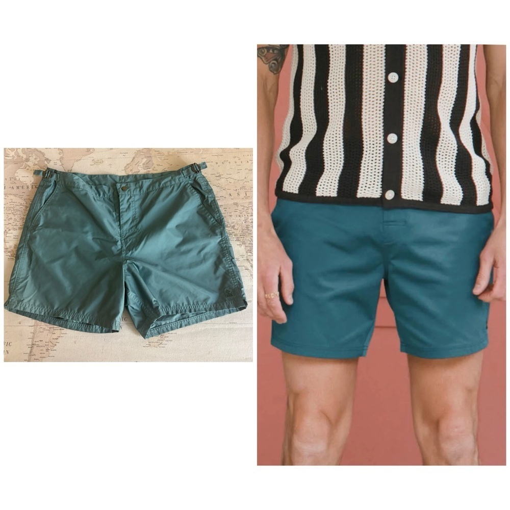DANDY DEL MAR THE MALLORCA SWIM-WALK SHORTS -TEMPEST BLUE Size 36